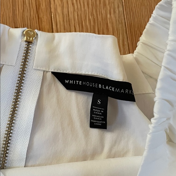 White House Black Market White Top Womens Small White Old Money Minimalist - Picture 3 of 7